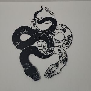 Black and White Snake Wall Art